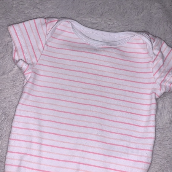 (3 for $10) rococo stripped bodysuit - Picture 2 of 3